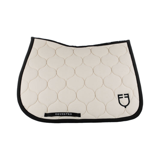 TAPIS DE SELLE EQUESTRO EN TISSU PERFORÉ ET LOGO