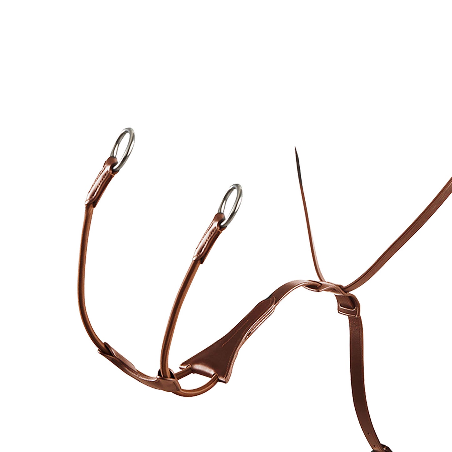 MARTINGALA À COLLIER EN CUIR AVEC FOURCHETTE ÉLASTIQUE EQUESTRO