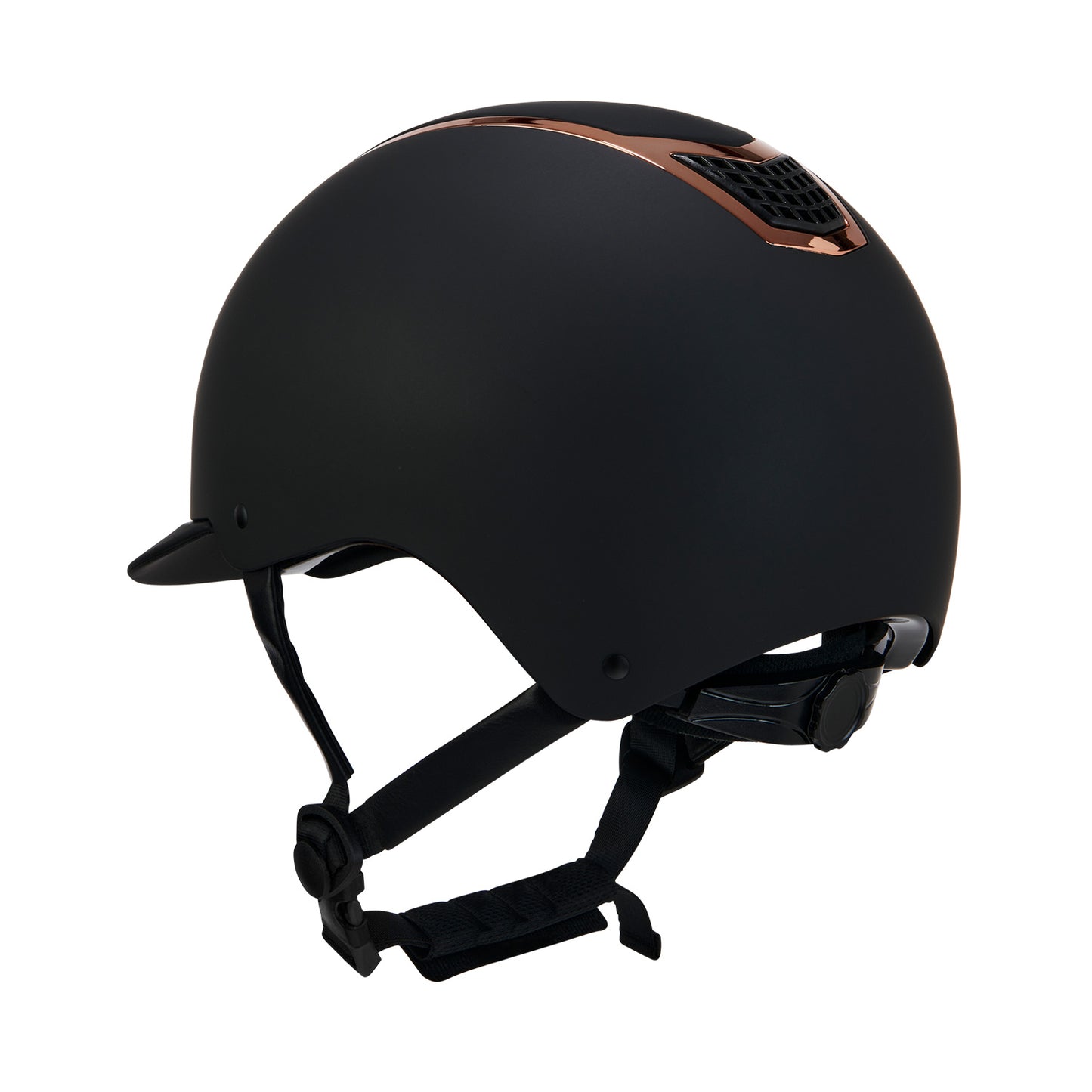 CASQUE EQUESTRO ULTRA-LIGHT NOIR/OR ROSE