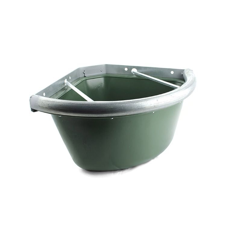 MANGEOIRE D'ANGLE ANTI-DÉCHETS BORD DE FER 19L