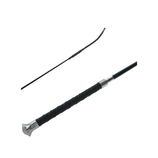 CRAVACHE DRESSAGE CARBONE MAT POIGNÉE ANTIDÉRAPANT