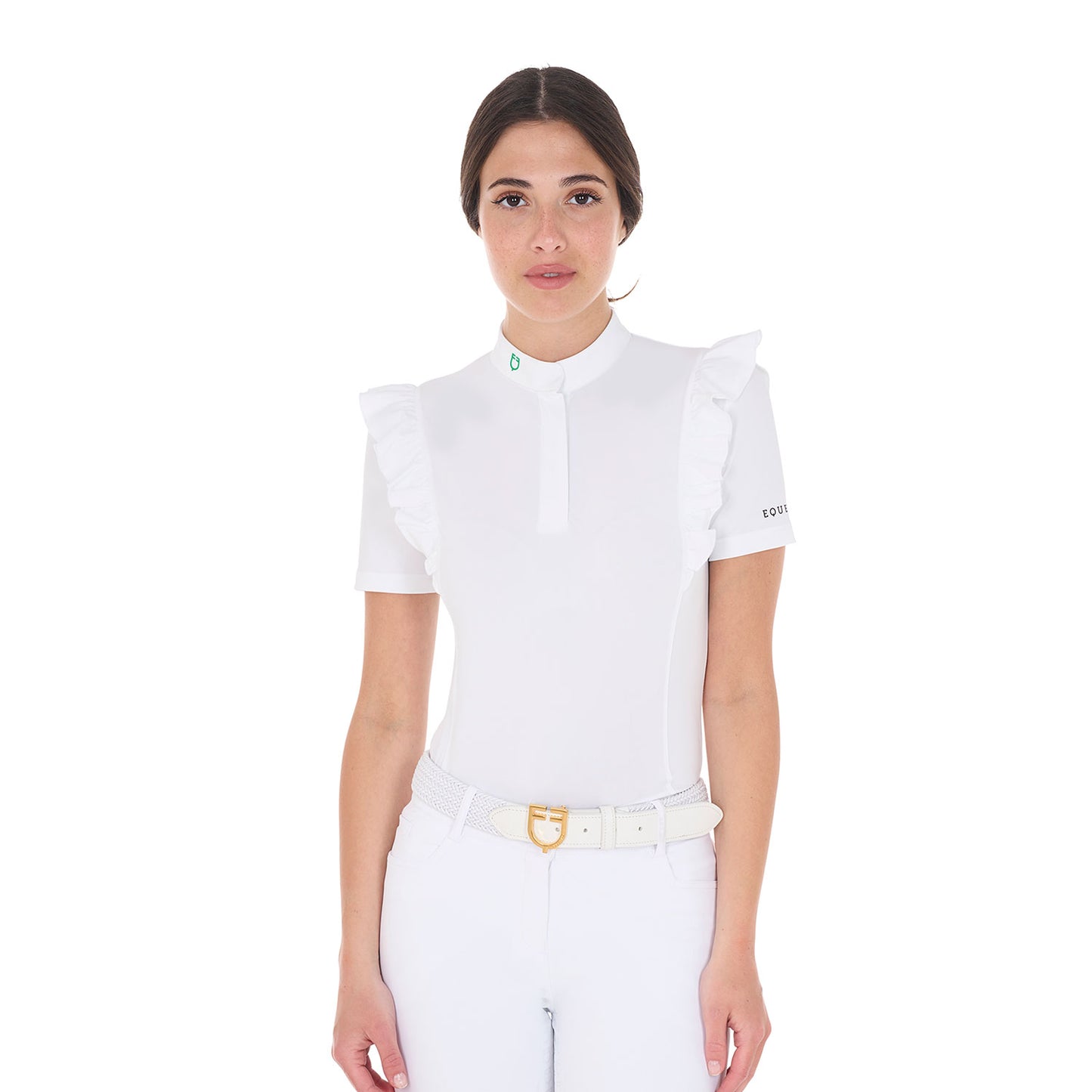 POLO DE COMPÉTIT SLIM FIT POUR FEMME À VOLANTS
