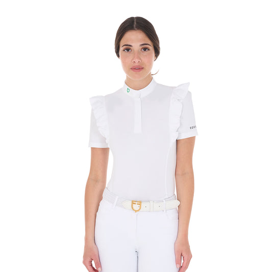 POLO DE COMPÉTIT SLIM FIT POUR FEMME À VOLANTS