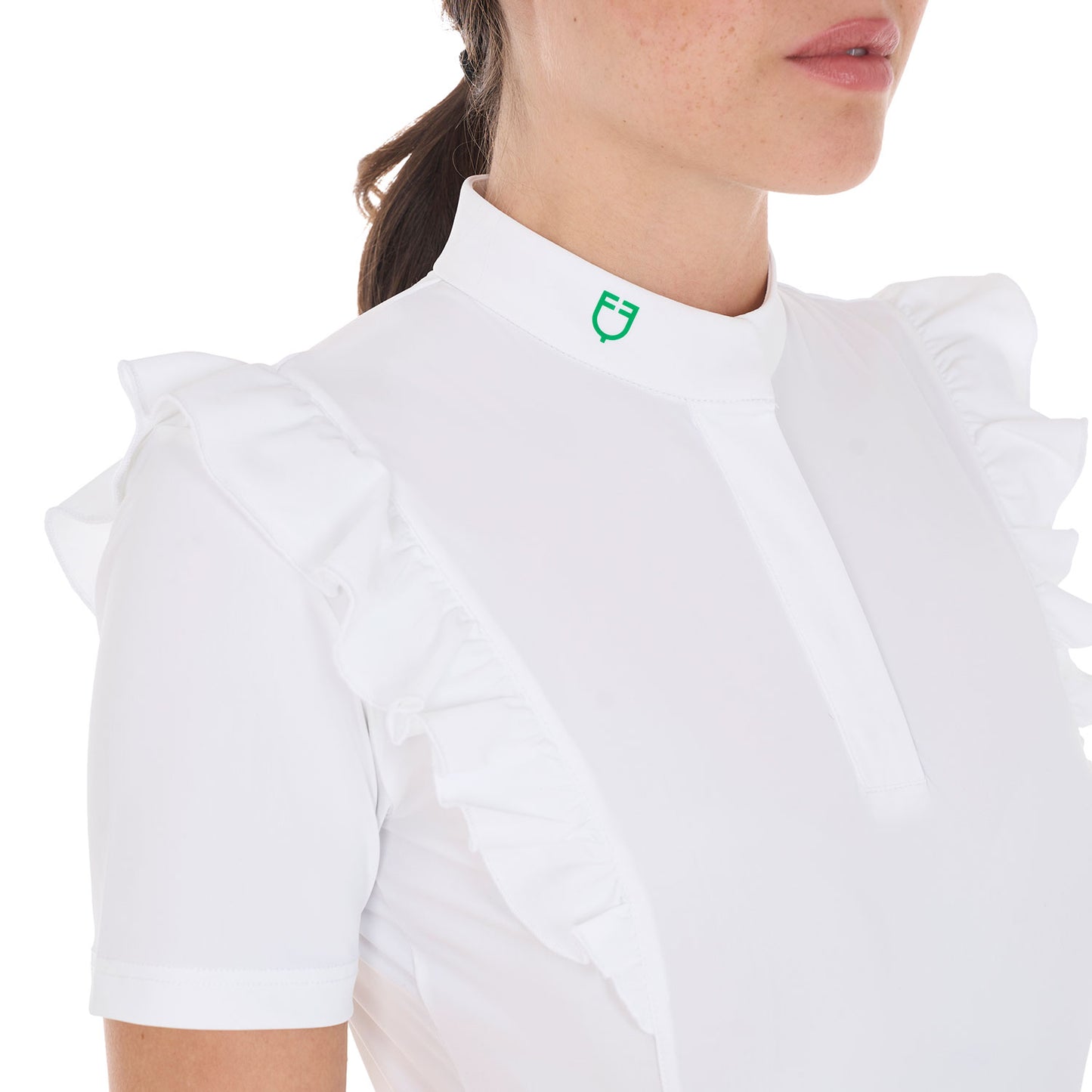 POLO DE COMPÉTIT SLIM FIT POUR FEMME À VOLANTS