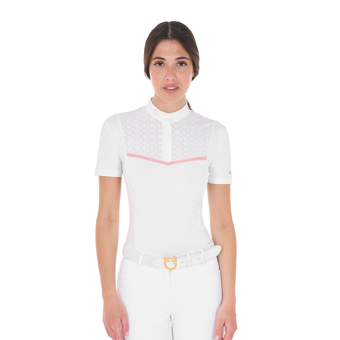 POLO SLIM FIT POUR FEMME AVEC INSERTS PERFORÉS