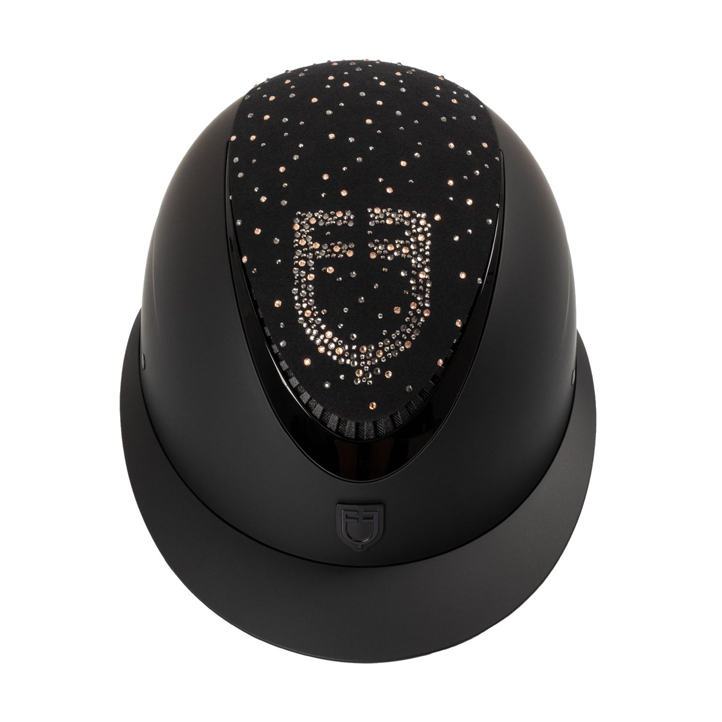CASQUE EQUESTRO À VISIÈRE NORMAL AVEC LOGO STRASS