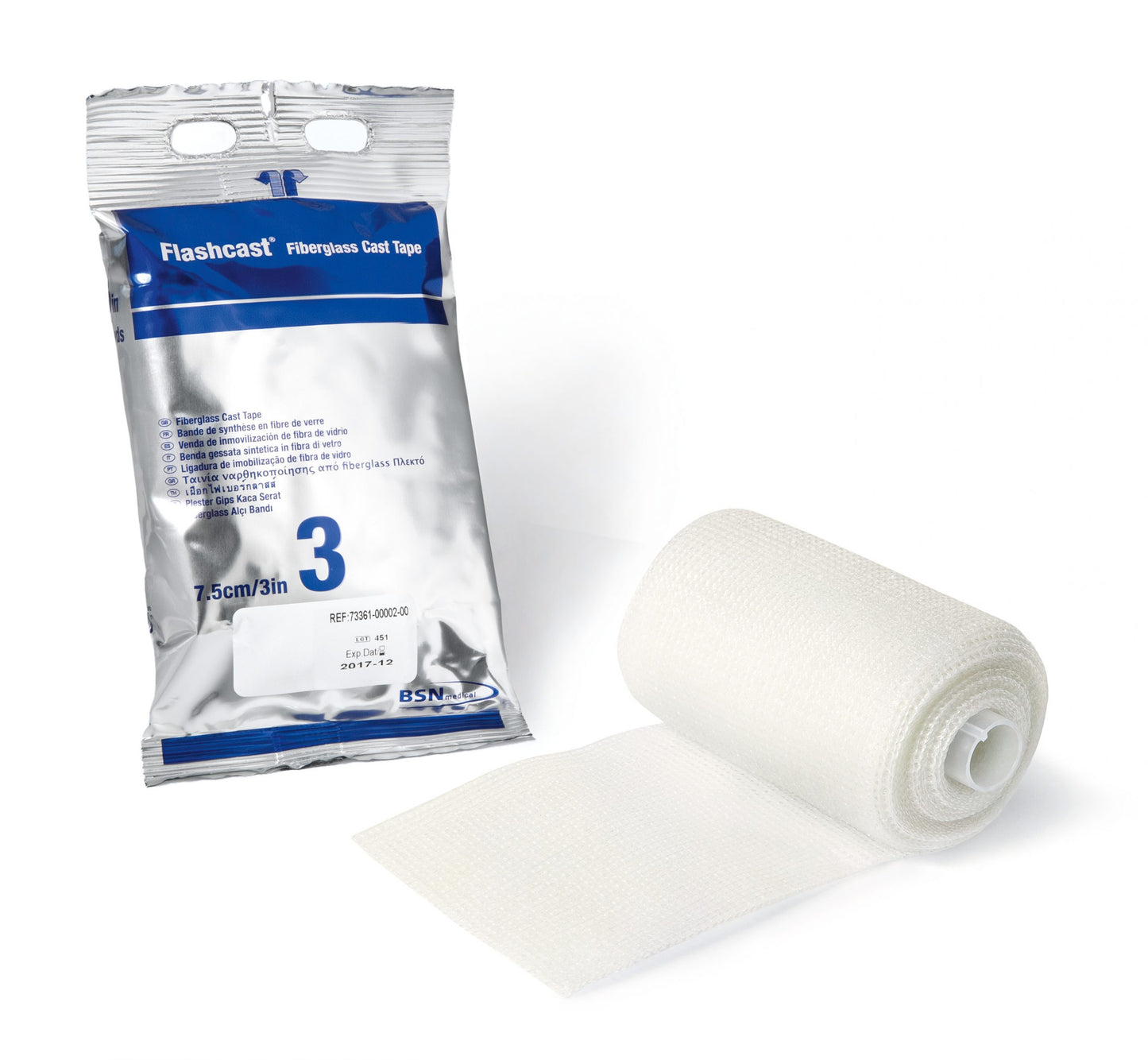 FLASHCAST 10cm : bande en fibre de verre imprégnée de résine de polyuréthane d'une résistance exceptionnelle