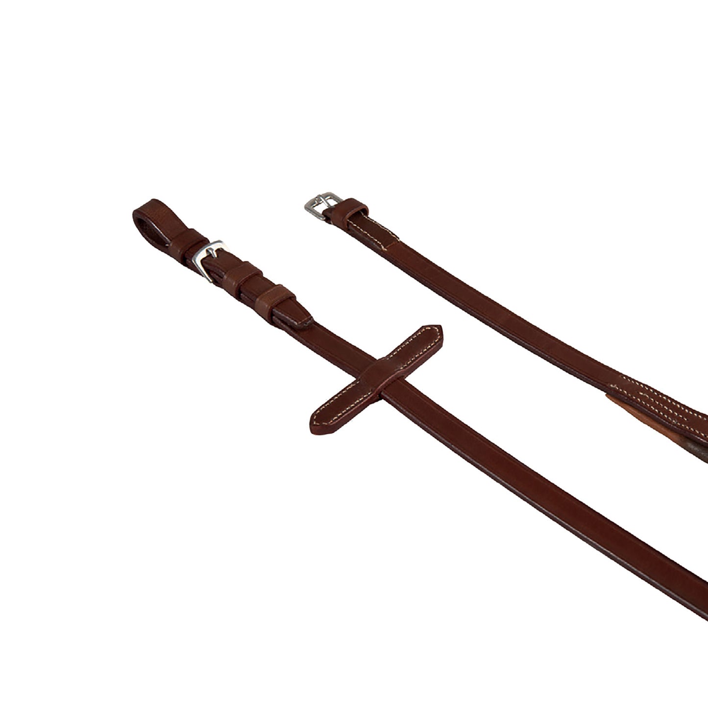 RÊNES EN CUIR ET EN CAOUTCHOUC ET BOUCLES INOX EQUESTRO