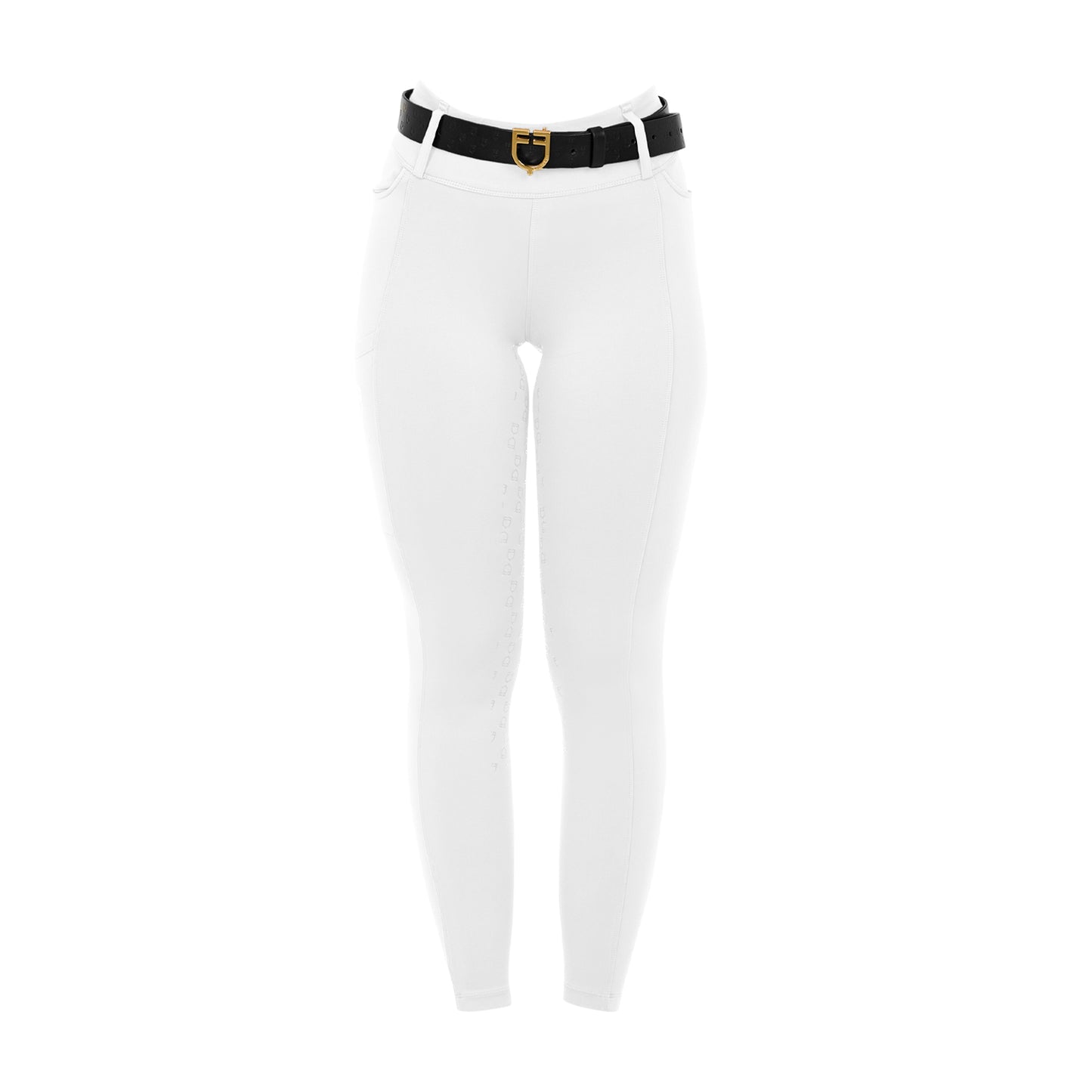 LEGGING TAILLE HAUTE POUR FEMME AVEC PASSE-PASSANTS